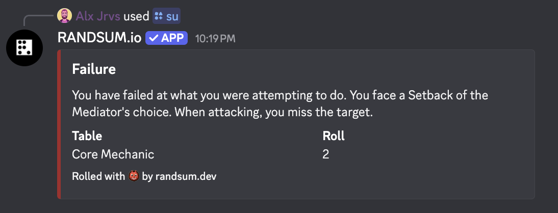 /su — Salvage Union Failure
